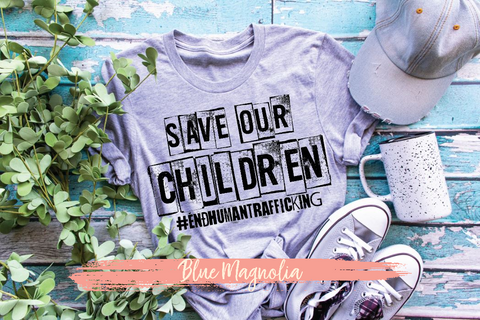 Save Our Children - Human Trafficking - Black Print