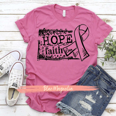 Hope Cure Faith - Breast Cancer
